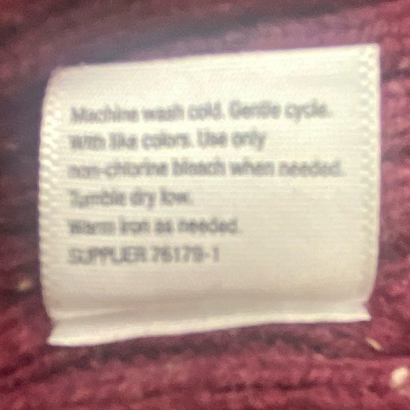 A.N.A. Mock Turtleneck Maroon Sweater High/Low NWT - Picture 7 of 12